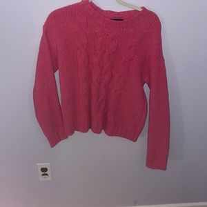 American Eagle Pink fluffy sweater
